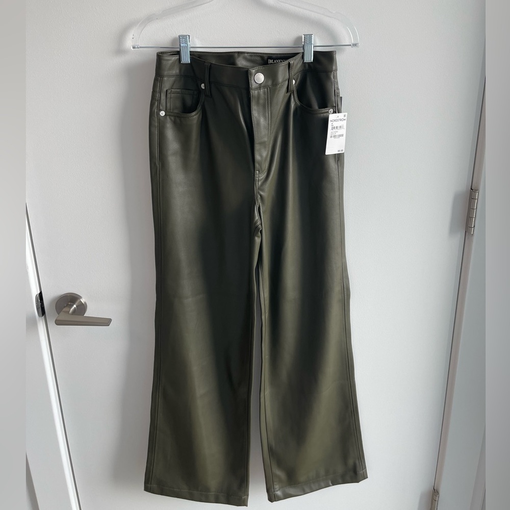 BLANK NYC The Franklin Green Faux Leather Pants